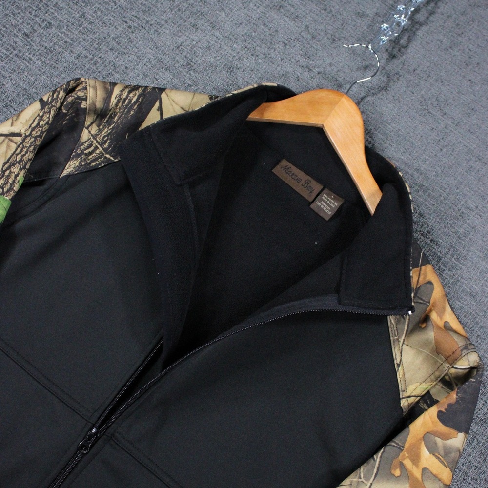 Magno Bay Men's Camo Full Zip Fleece Jacket